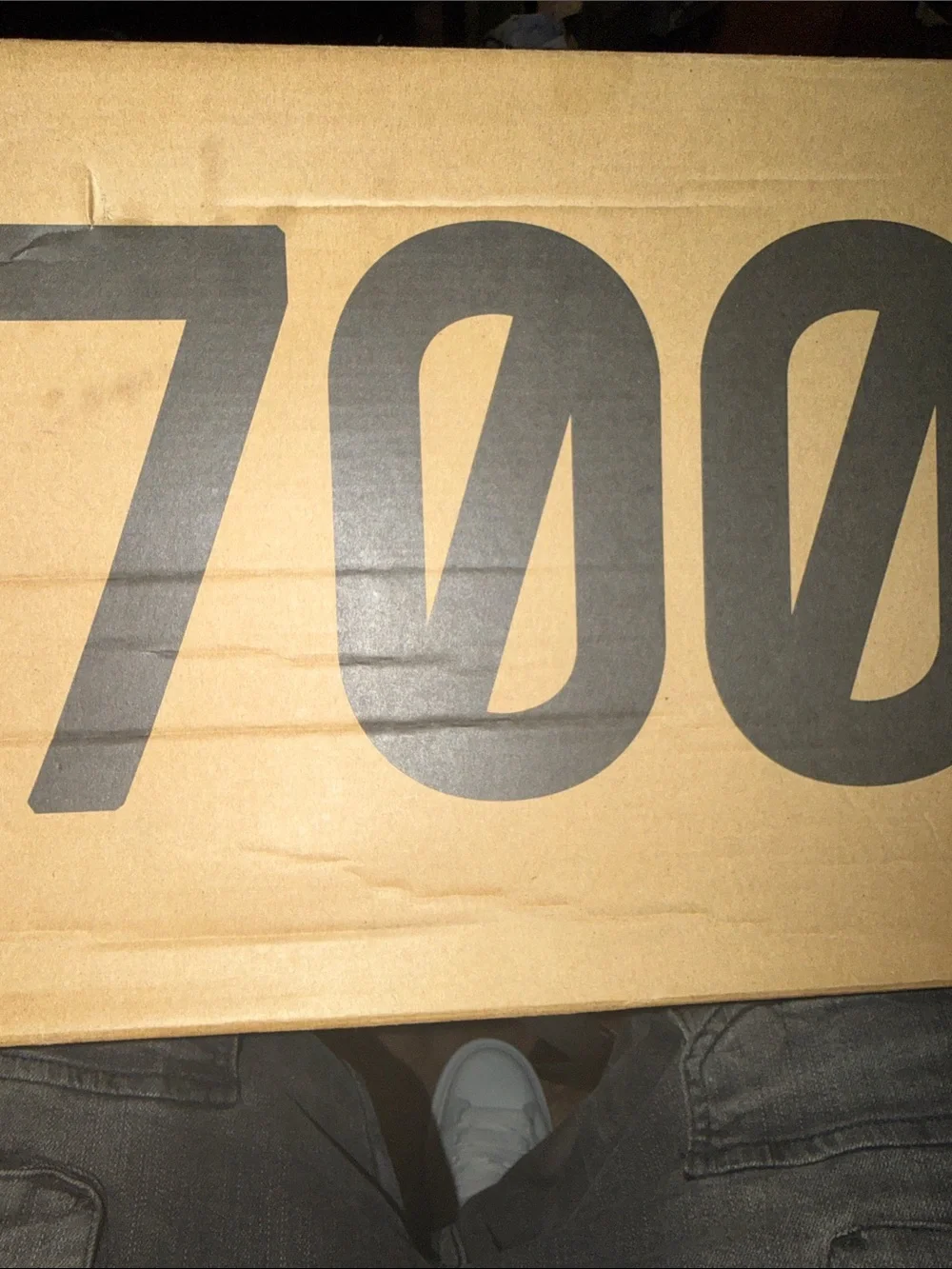Men's Yeezy 700 Athletic Sneakers - Gray with Mauve Suede Accents